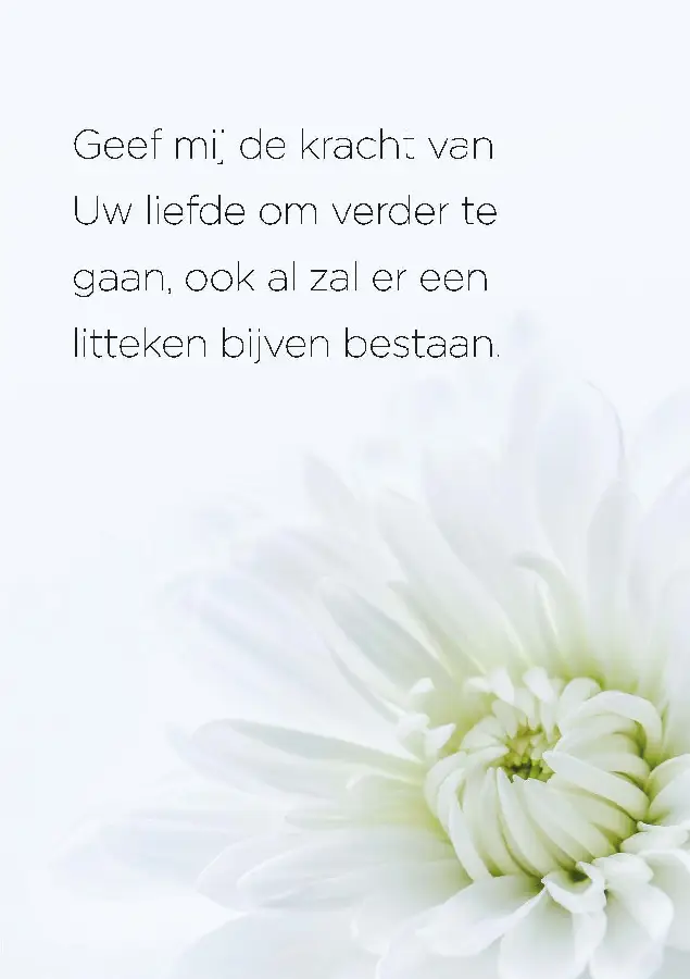 Wenskaart Geef mij de kracht van uw lief