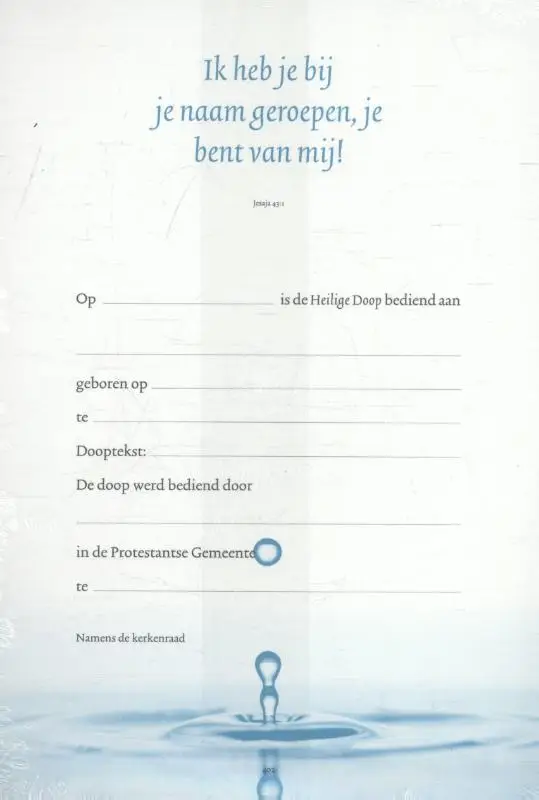 Doopkaart 402 set 10